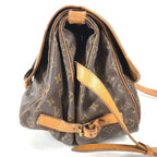 Louis Vuitton Shoulder Bag Saumur 35 Monogram Canvas Brown — view 4