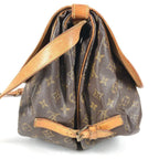 Louis Vuitton Shoulder Bag Saumur 35 Monogram Canvas Brown — view 3