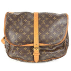 Louis Vuitton Shoulder Bag Saumur 35 Monogram Canvas Brown — view 2
