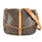 Louis Vuitton Shoulder Bag Saumur 35 Monogram Canvas Brown