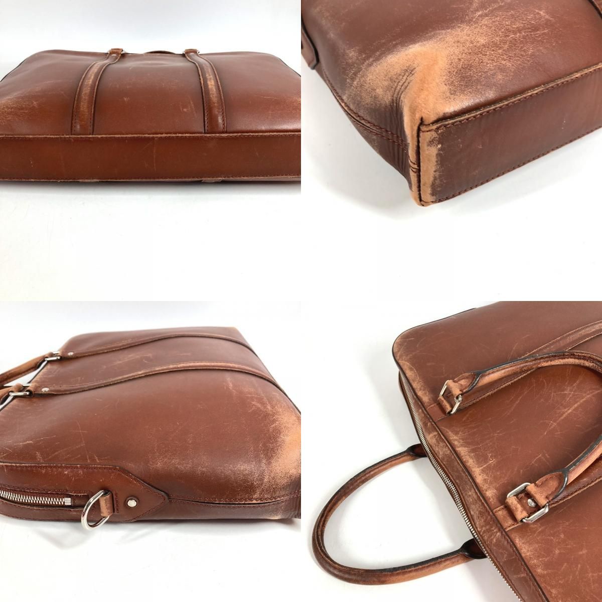 Louis Vuitton Tote Porte Documents Voyage Pdv Leather Brown — view 7
