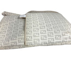 Fendi Shoulder Bag Zucchino Logo Leather White — view 6