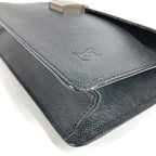 Louis Vuitton Second Bag Selenga Taiga Leather Ardoise Black — view 4