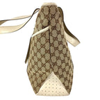 Gucci Shoulder Bag GG Logo Canvas Leather White — view 3