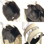 Gucci Shoulder Bag GG Logo Canvas Leather White — view 9
