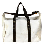 Louis Vuitton Boston Bag Sac Weekend Canvas Ecru White — view 2