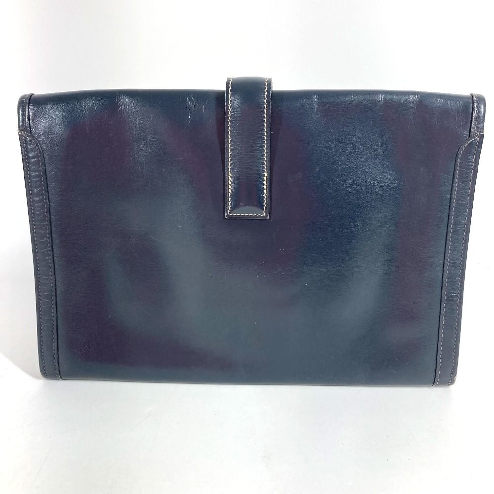 Hermes Clutch Jije PM Box Calf Navy — view 2