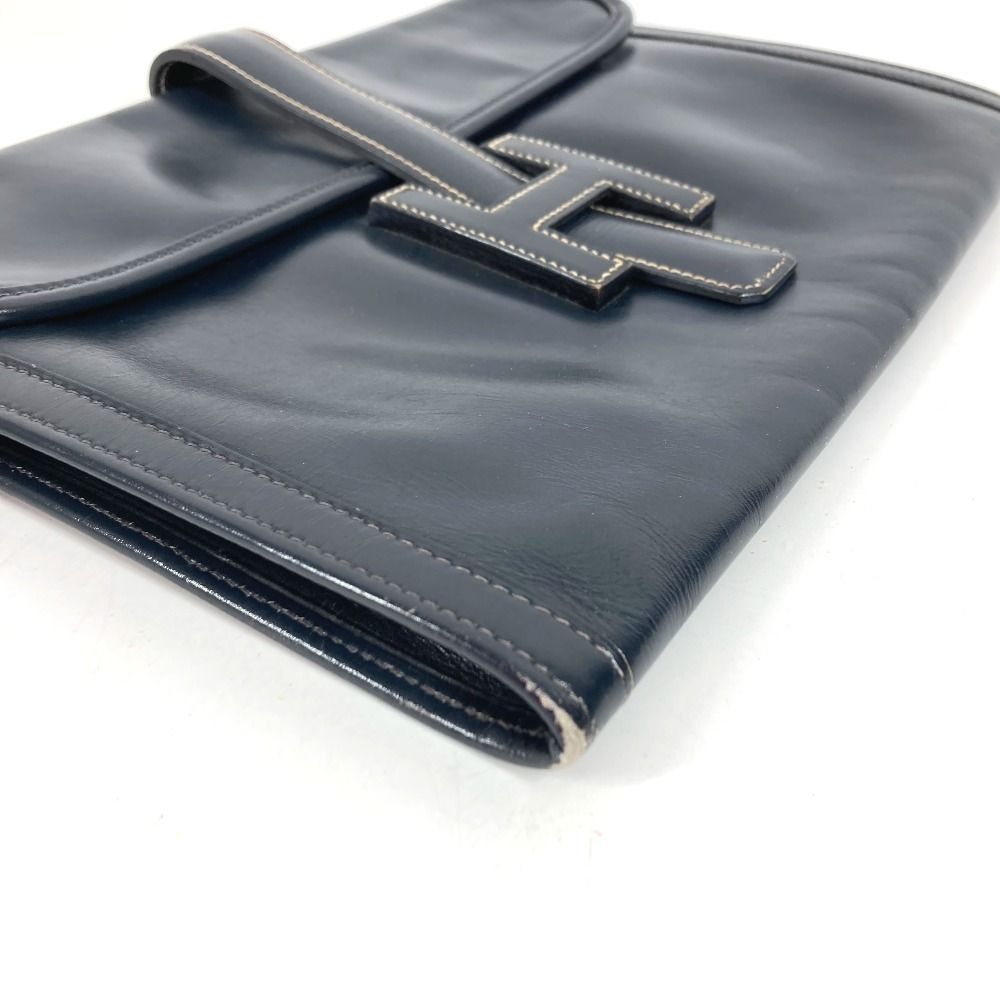 Hermes Clutch Jije PM Box Calf Navy — view 4