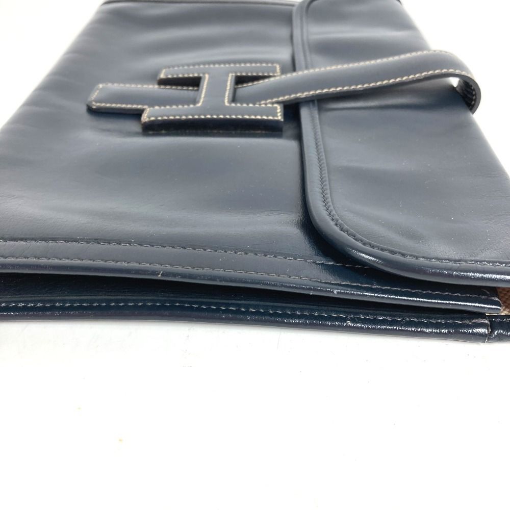 Hermes Clutch Jije PM Box Calf Navy — view 7