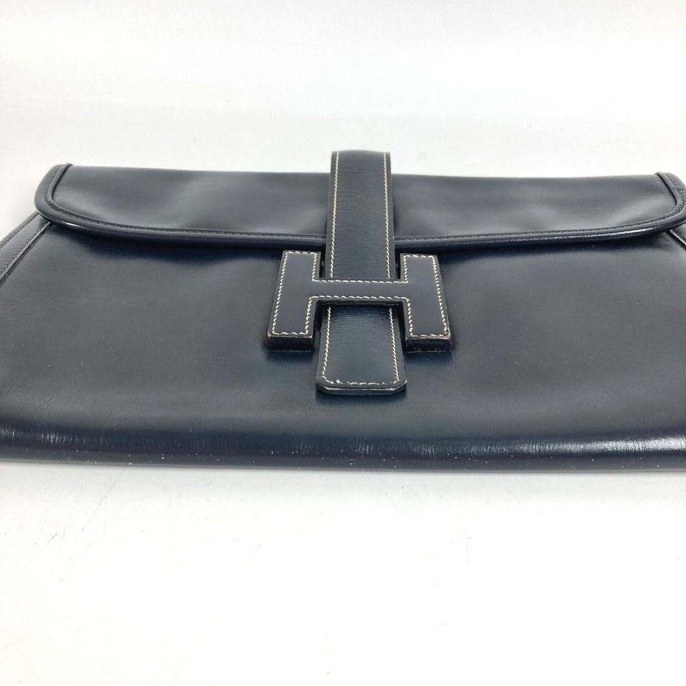 Hermes Clutch Jije PM Box Calf Navy — view 5