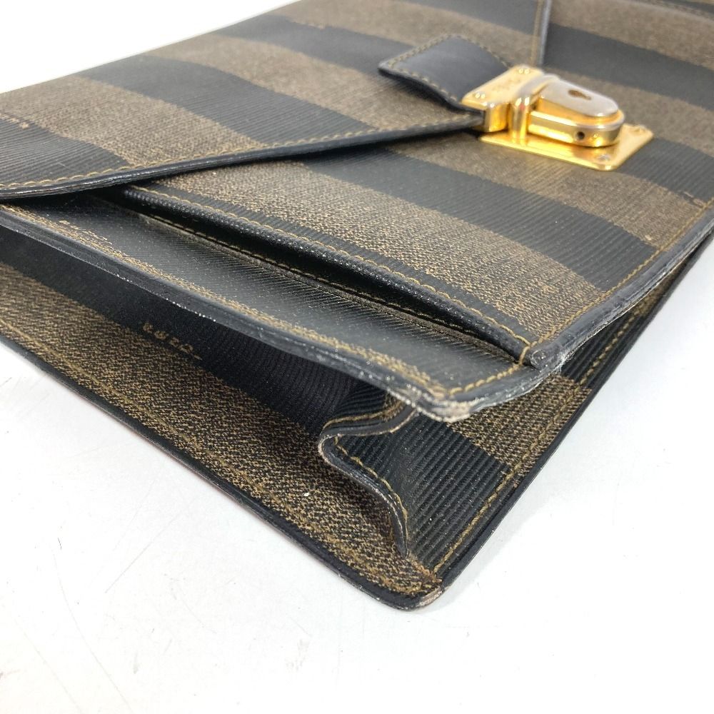 Fendi Clutch Pecan Leather Khaki — view 4