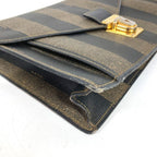 Fendi Clutch Pecan Leather Khaki — view 4
