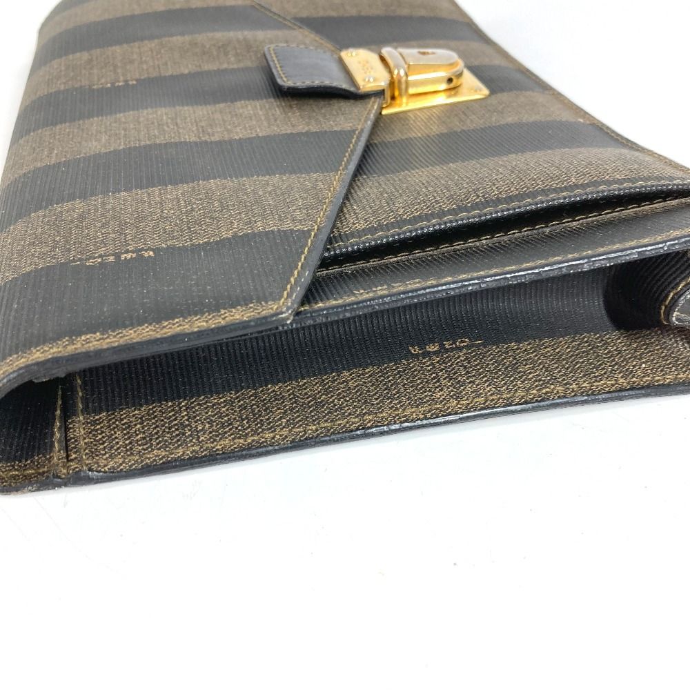 Fendi Clutch Pecan Leather Khaki — view 3
