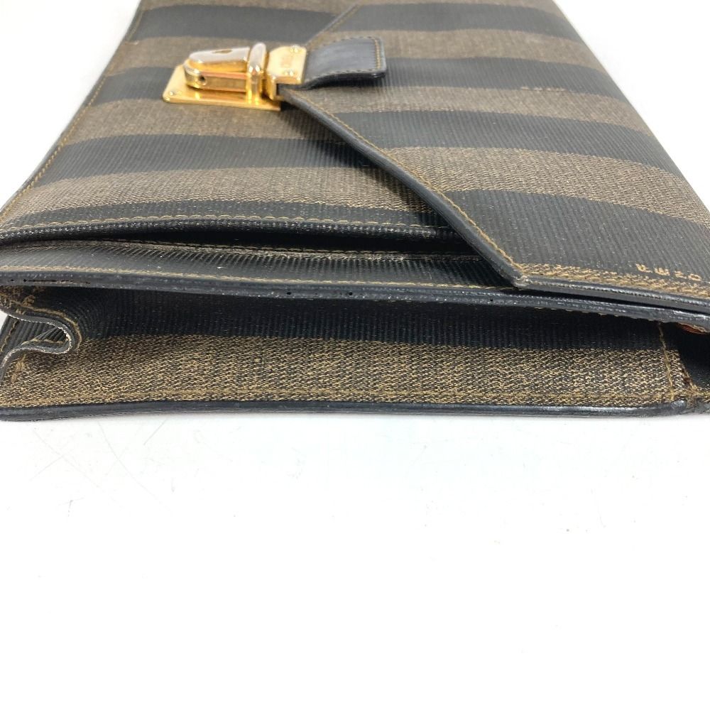 Fendi Clutch Pecan Leather Khaki — view 7