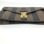 Fendi Clutch Pecan Leather Khaki — view 5