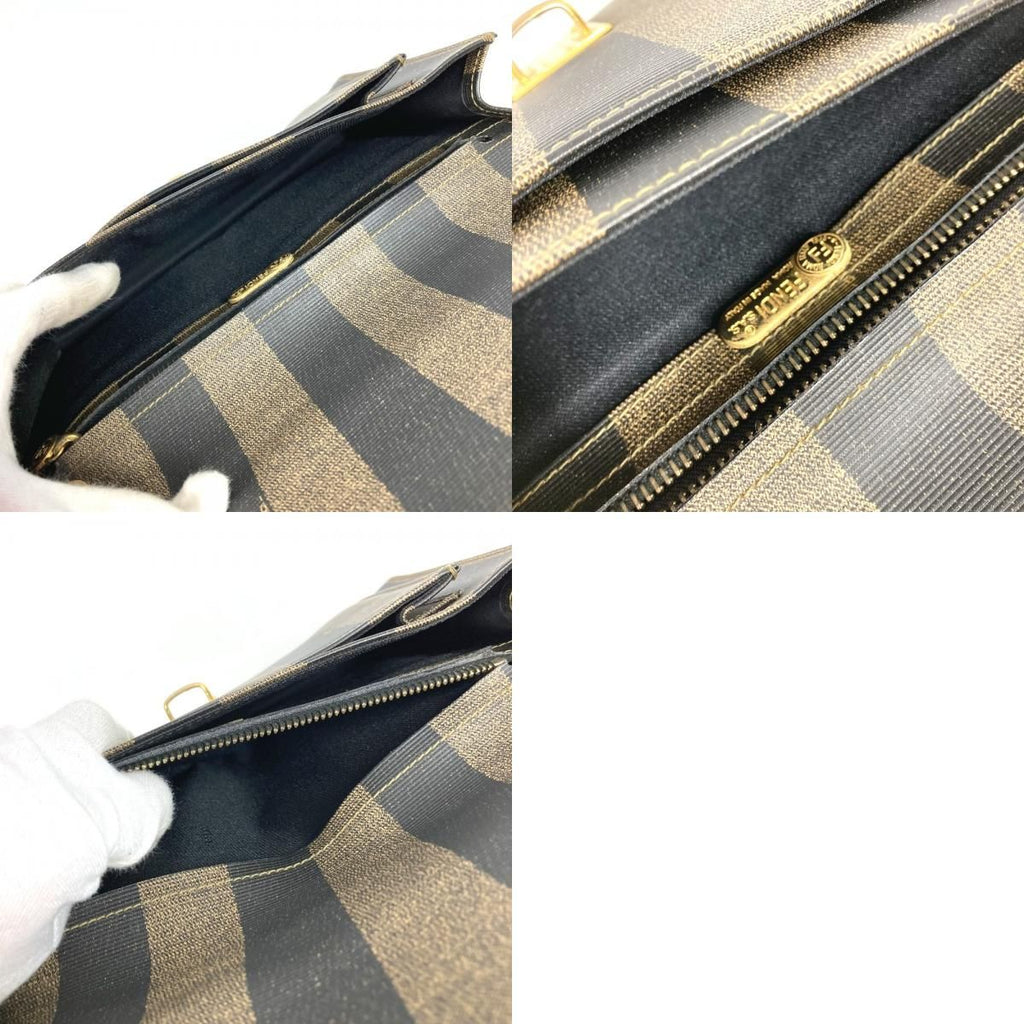 Fendi Clutch Pecan Leather Khaki — view 9