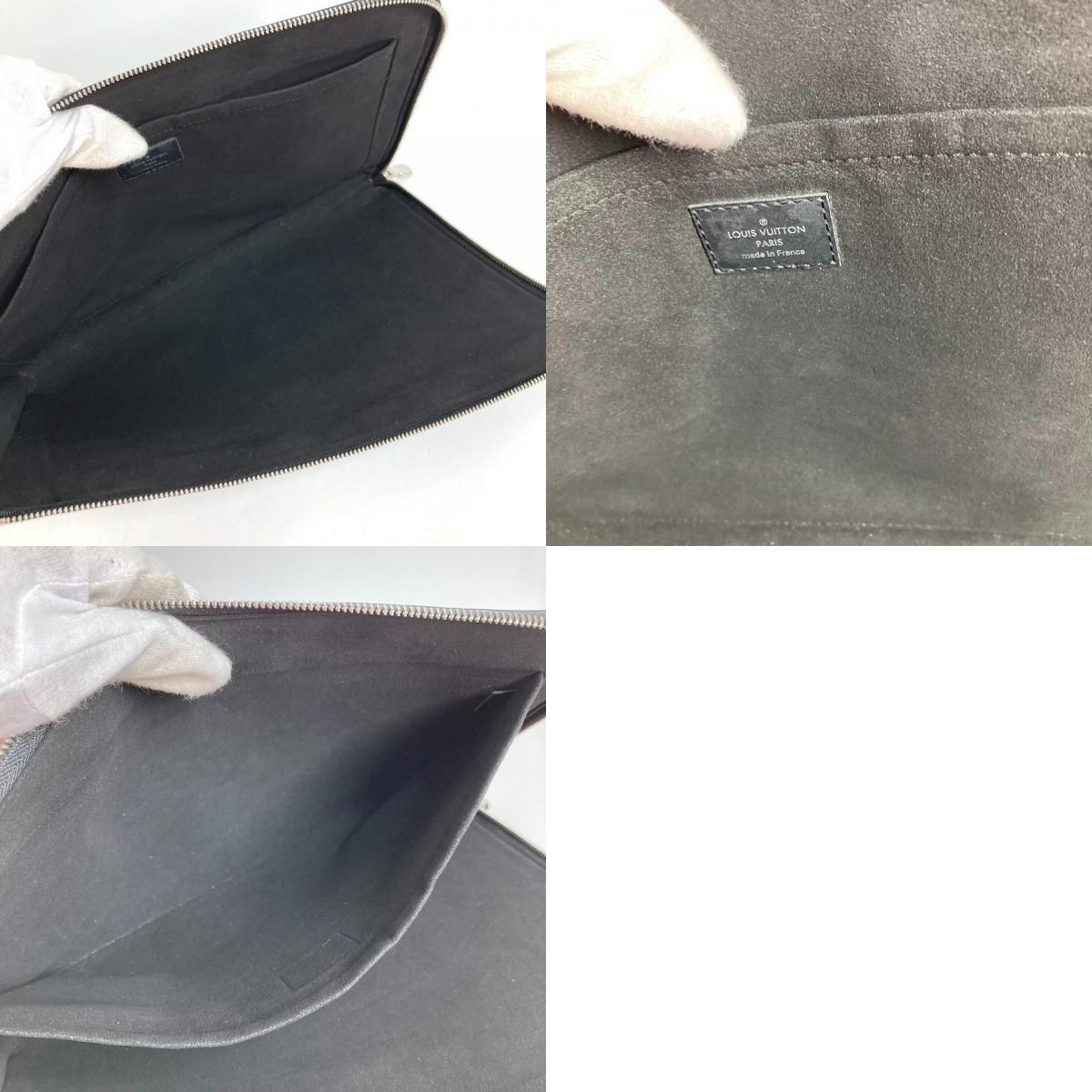 Louis Vuitton Clutch Pochette Jour GM NM Epi Leather Noir Black — view 9