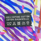 Chanel Shawl White Multi CC Logo Cotton Scarf — view 3