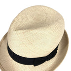 Chanel Hat CC Logo Straw Hat Ribbon Raffia Beige — view 2