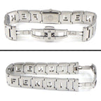 Fendi Watch Stella Rectangular White Dial Logo Bracelet SS — view 3