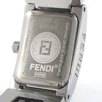 Fendi Watch Stella Rectangular White Dial Logo Bracelet SS — view 4