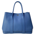 Hermes Tote Garden Party PM Blue Tonpet Silver
