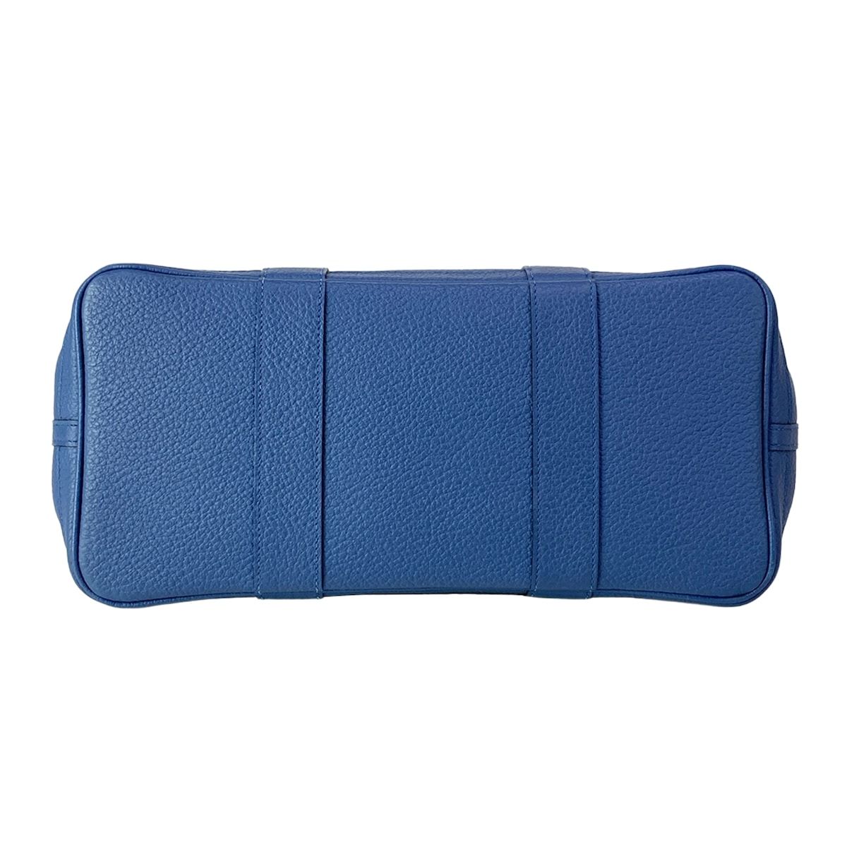Hermes Tote Garden Party PM Blue Tonpet Silver — view 5