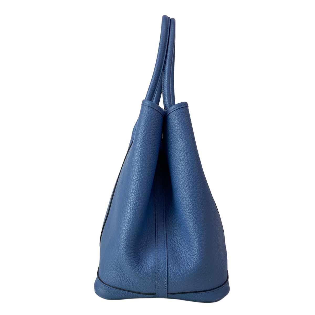 Hermes Tote Garden Party PM Blue Tonpet Silver — view 4
