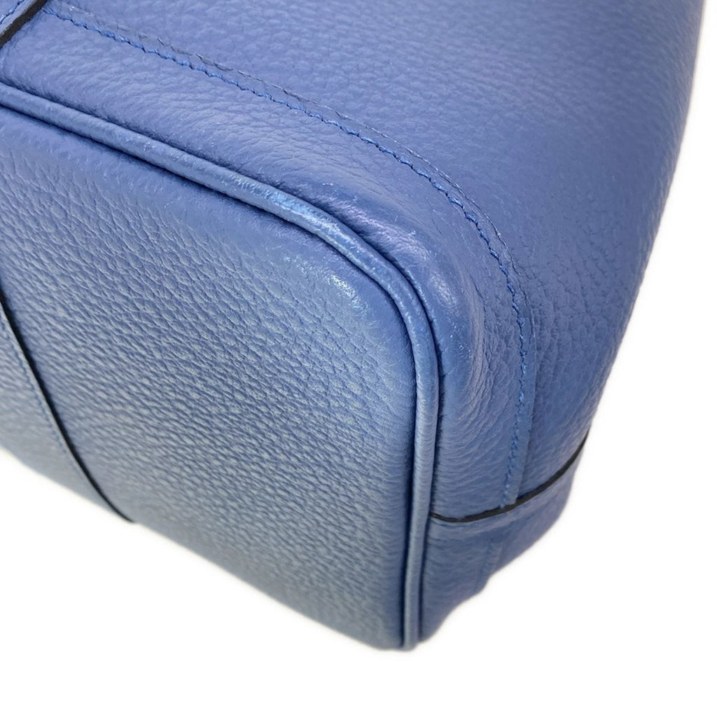 Hermes Tote Garden Party PM Blue Tonpet Silver — view 9
