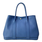 Hermes Tote Garden Party PM Blue Tonpet Silver — view 3