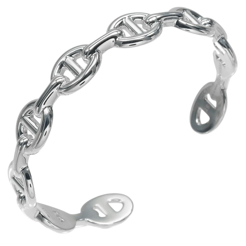 Hermes Chaine D'ancre ST 925 Sterling Silver Bracelet
