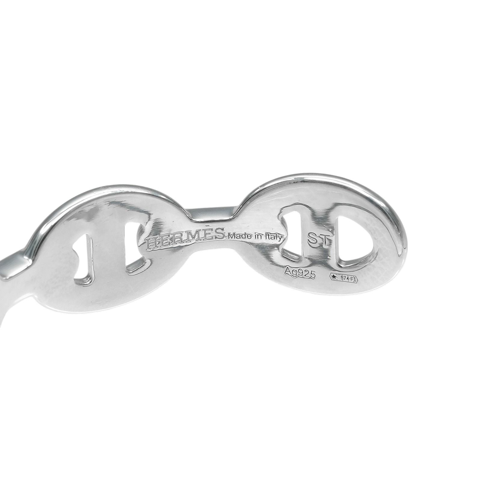 Hermes Chaine D'ancre ST 925 Sterling Silver Bracelet — view 6