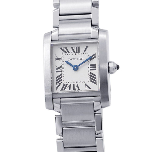 Cartier Tank Francaise SM Watch Silver Dial Quartz