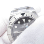 Rolex Yachtmaster Star Rolesium SS Platinum Roulette Watch Dark Dium Dial — view 4