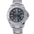 Rolex Yachtmaster Star Rolesium SS Platinum Roulette Watch Dark Dium Dial