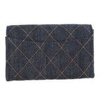 Chanel Card Case Quilted Classic CC Logo Denim Business Holder — view 3