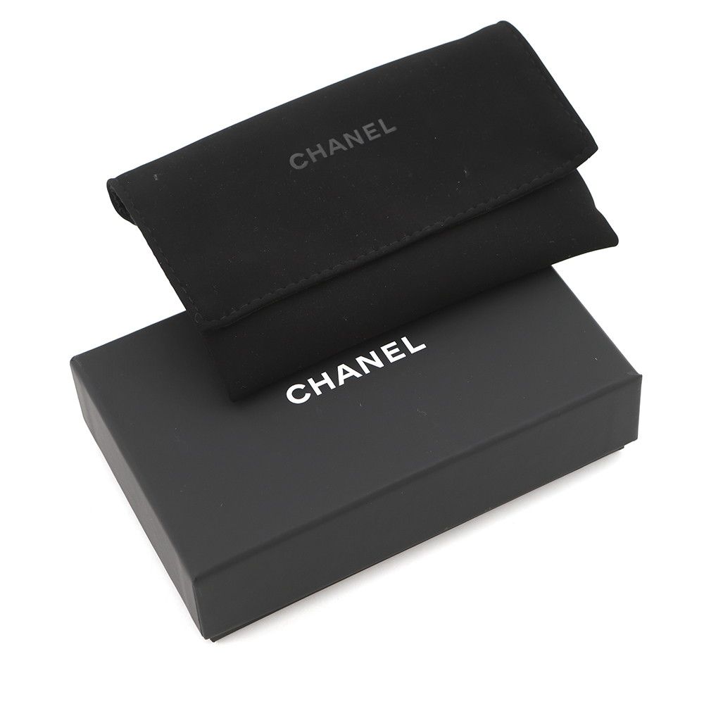 Chanel Card Case Quilted Classic CC Logo Denim Business Holder — view 9