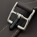 Hermes Handbag Halzan Mini Ebene Silver Swift 2-Way — view 8