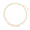 Dior Necklace Petit CD Double Rhinestone
