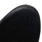 Chanel Boots CC Logo Ribbon Short Leather Patent 34c Shoes Ankle Black — view 8