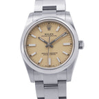 Rolex Oyster Perpetual 34 Roulette Watch Beige Dial