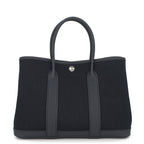 Hermes Tote Garden Party TPM Blue Indigo Silver Toile Ash Negonda