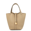 Hermes Handbag Picotin Lock PM Trench Gold Taurillon Clemence