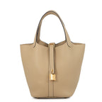 Hermes Handbag Picotin Lock PM Trench Gold Taurillon Clemence