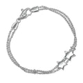 Tiffany & Co Star Double Rope Vintage 925 Sterling Silver Bracelet