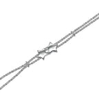 Tiffany & Co Star Double Rope Vintage 925 Sterling Silver Bracelet — view 5