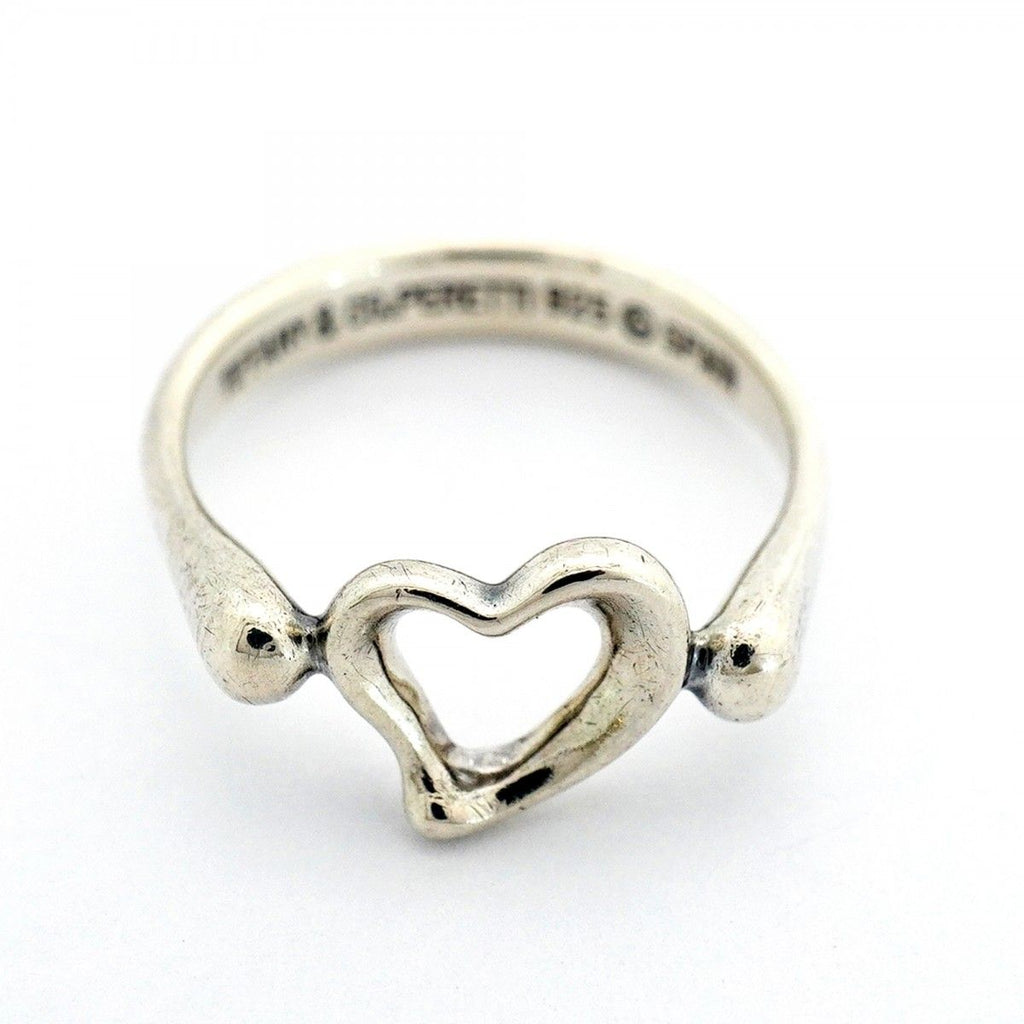 Tiffany & Co Ring Open Heart 925 Sterling Silver — view 3
