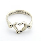 Tiffany & Co Ring Open Heart 925 Sterling Silver — view 3