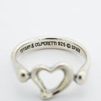 Tiffany & Co Ring Open Heart 925 Sterling Silver — view 4