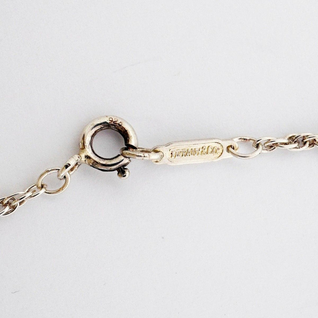 Tiffany & Co Necklace Twist Heart 18k Yellow Gold Silver — view 4